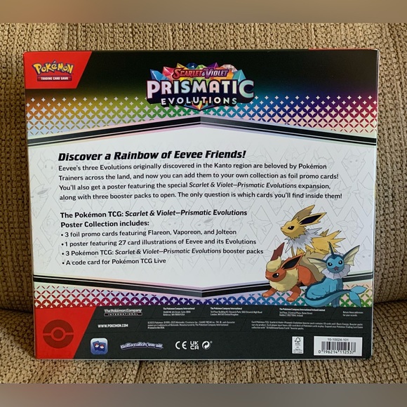 Pokémon TCG Scarlet & Violet Prismatic Evolutions Poster Collection NEW Sealed - Picture 2 of 6